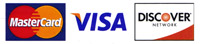 We now accept Visa, Mastercard & Discover