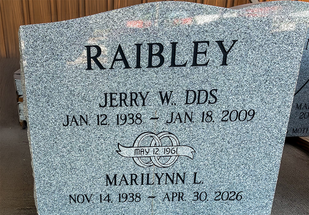Raibley Headstone Front