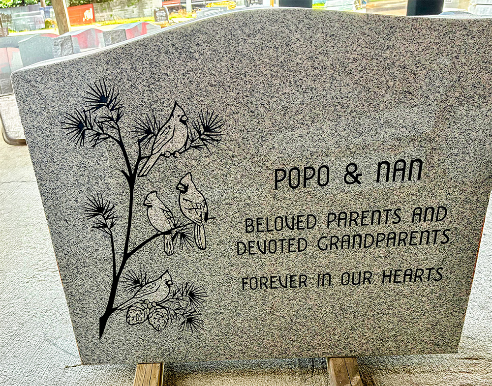 Raibley Headstone Back